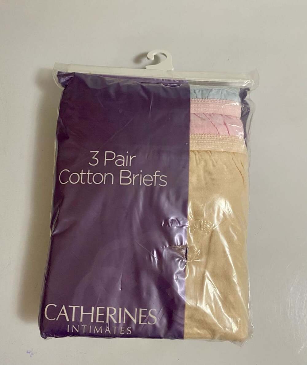 Catherines 3 Pair Cotton Briefs Size 14 Assorted Pastels New